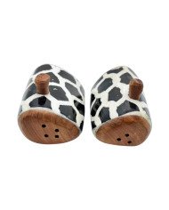 Giraffe Safari Mosaic Bone Salt Pepper Shakers