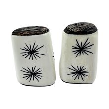 Ivory Starburst Handcarved Bone Shakers