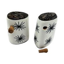 Handmade African Bone Ivory Starburst Shakers
