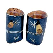 African Handmade Ebony Starburst Bone Shakers