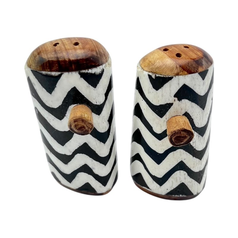 Handmade African Batik Bone Wave Shakers