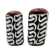 African Handmade Ebony Flow Batik Bone Shakers