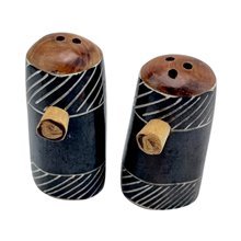 African Handmade Batik Bone Ebony Band Shakers