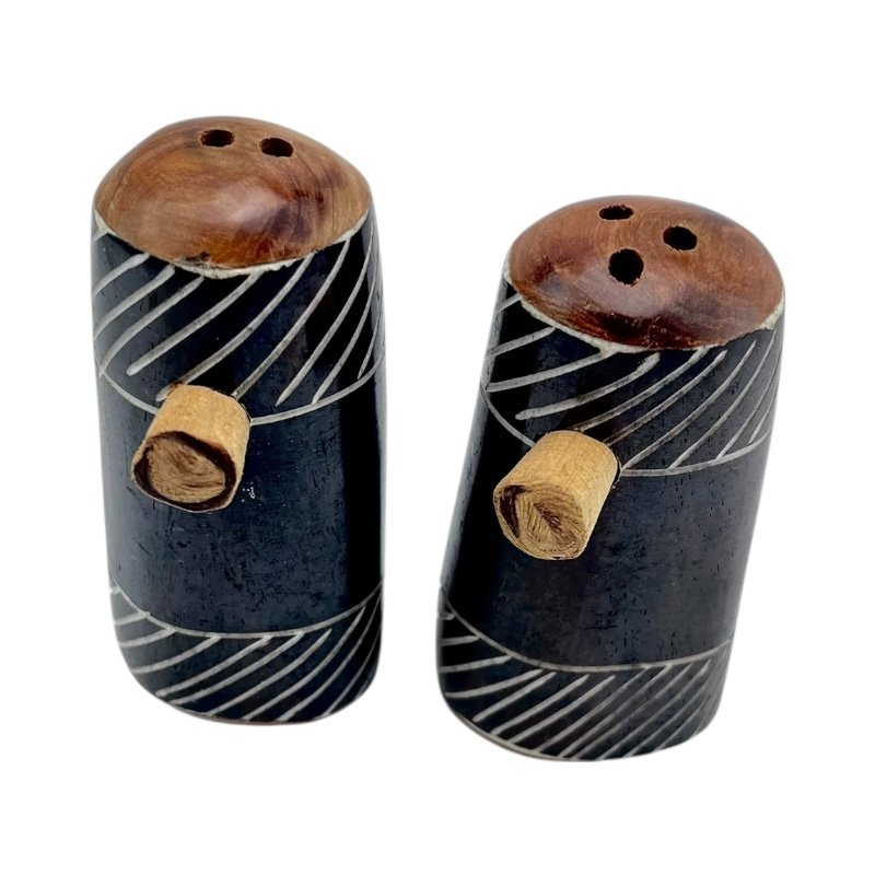 African Handmade Batik Bone Ebony Band Shakers