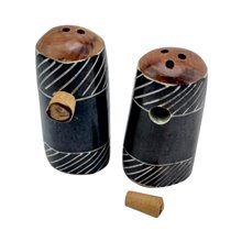 African Handmade Batik Bone Ebony Band Shakers