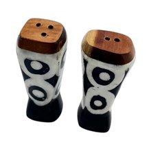 Mini Wild Orbit Batik Bone Salt and Pepper Shakers
