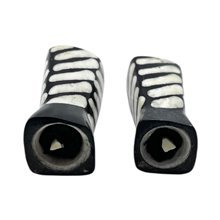 Handmade African Mini Savanna Dash Batik Bone Salt Shakers