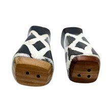 Handcarved Bone Mini Savanna Lattice Shakers