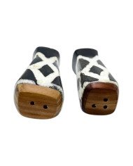 Handcarved Bone Mini Savanna Lattice Shakers