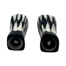Mini Jagged Wave African Batik Bone Shakers