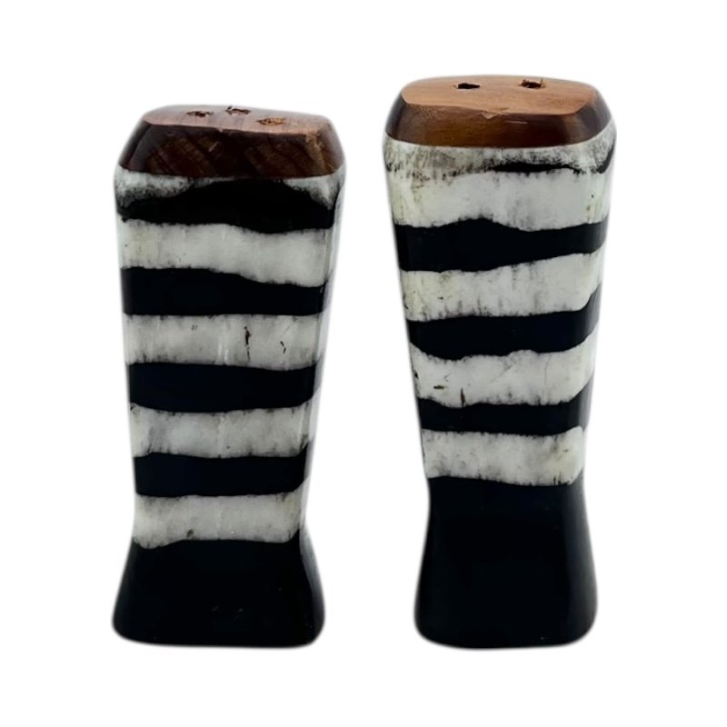Mini Horizon Stripe Salt and Pepper Shakers