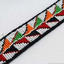 Maasai Bead Leather Bracelet Cuff 411-40