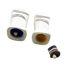 Mini Eclipse Arc Bone Salt and Pepper Shakers