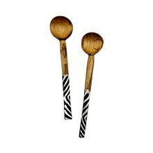 Arrowline Handmade African Olive Wood Bone Spoon