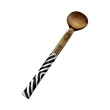 African Handmade Arrowline Batik Bone Spoon