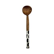 African Handmade Savanna Spot Batik Bone Spoon