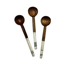 Etched Horizon Bone and Olive Wood Spoon