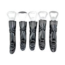 Handcarved Bone Uso Mask Bottle Opener