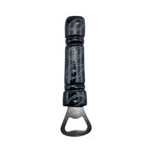 Asterisk Eye Etched Bone Mwendo Bottle Opener