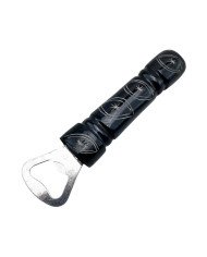 Etched Eye Design Carved Bone Mwendo Bottle Opener