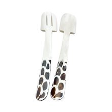 Savanna Duo African Handmade Bone Servers