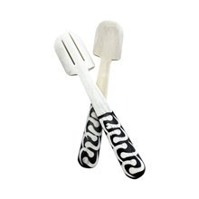 Handcrafted Harmony Duo Batik Bone Servers