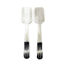 Brushstroke Duo Batik Bone Servers