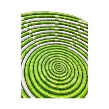 Bright Green Rwanda Woven Sisal Basket