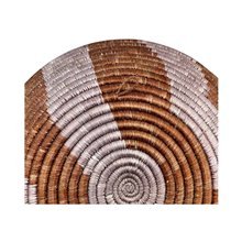 Rwanda Sunset Stripes Sisal Basket