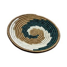 Handwoven Rwanda Harmony Swirl Sisal Basket