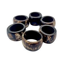 Handmade African Kahawa Cow Bone Napkin Rings
