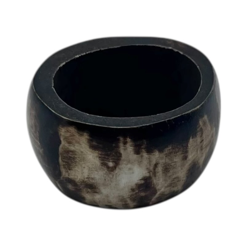 Handmade African Kahawa Cow Bone Napkin Rings