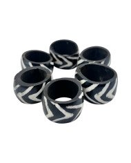 Mshale Batik Bone Napkin Rings