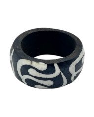 Mto Handcarved Batik Bone Napkin Rings