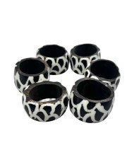 Handmade African Mzani Batik Napkin Rings