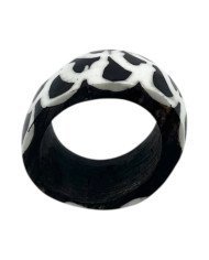 Handcarved Mzani Batik Bone Napkin Rings