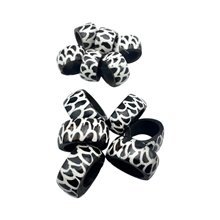 African Mzani Batik Cow Bone Napkin Rings