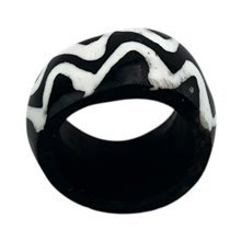 Mawimbi Batik Cow Bone African Napkin Rings