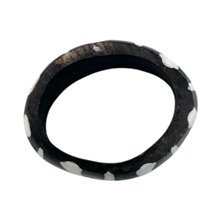 Handcarved Msingi Stripe Batik Bone Napkin Rings