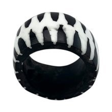 Kupinga African Batik Bone Handmade Napkin Rings