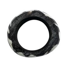 Mwendo African Batik Cow Bone Napkin Rings