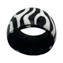 Mzani African Handcarved Batik Cow Bone Napkin Rings