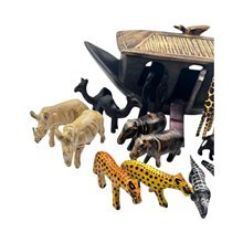 Hand-Carved Noah’s Ark African Animals