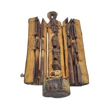 Kenyan Handcarved Olive Wood Loop Nativity