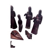 Jacaranda Wood Handcarved African Nativity Set