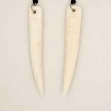 Tusk shape Cow Bone  Earrings