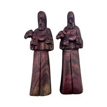 Handcarved Kenyan Jacaranda Wood Shephards Nativity Set