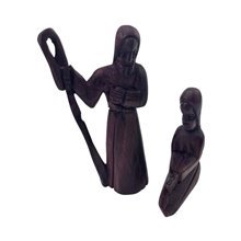 Jacaranda Wood Handmade Kenyan Nativity Set Joseph Mary