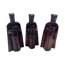 Handcarved Kenyan Jacaranda Wood Nativity Set Wise Men