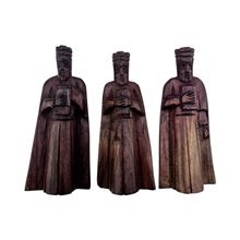 Handcarved African Jacaranda Wood Nativity Set Wise Men
